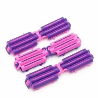 Бигуди для прикорневого объема, 5.7&times;3&times;1 см, 6 шт., розовое, фиолетовое