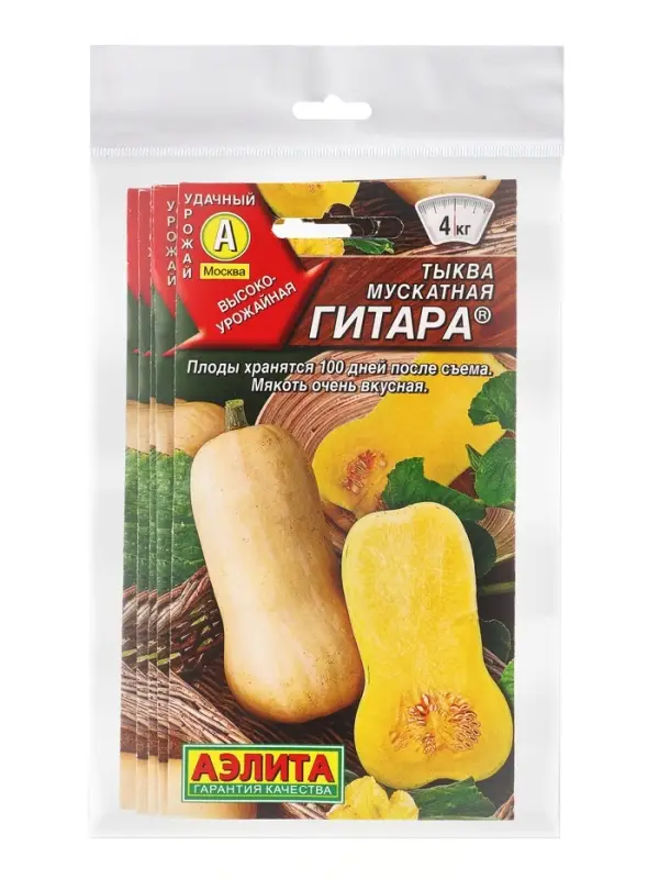 Набор семян Тыква мускатная &laquo;Гитара&raquo;, 5 шт., &laquo;Мой выбор&raquo;