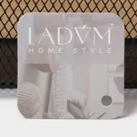 Корзинка универсальная LaDо́m &laquo;Половинки&raquo;, прямоугольная, с ручкой, 32.5&times;24.5&times;11.5 см, чёрная