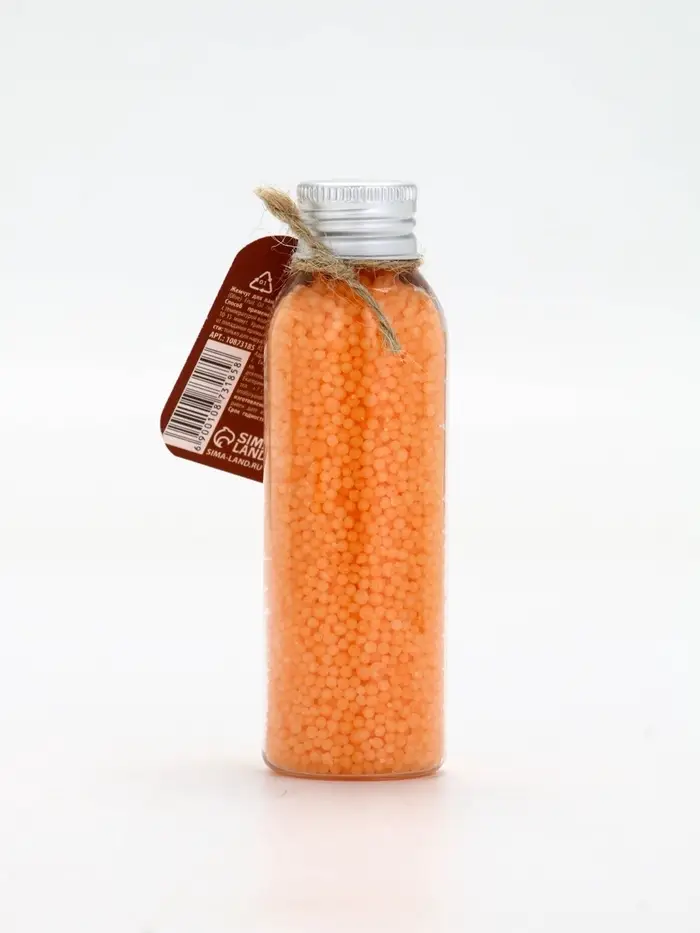 Жемчуг для ванны во флаконе, 85 г, аромат сливочный мандарин,URAL LAB Жемчуг для ванны во флаконе, 85 г, аромат сливочный мандарин,URAL LAB