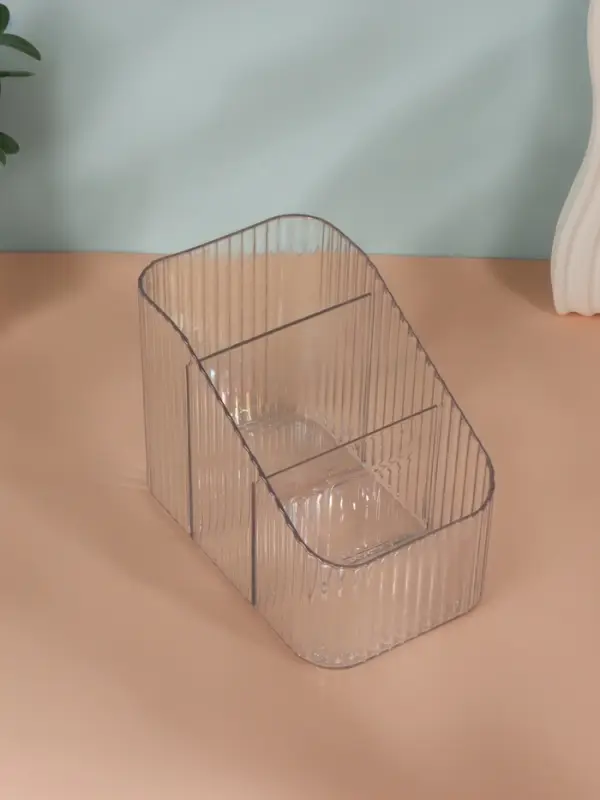 Органайзер для хранения CRISTAL, 3 секции, 14.5&times;8.5&times;12 см, прозрачный