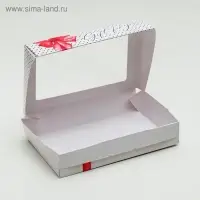 Кондитерская упаковка, коробка с ламинацией «Gift», 20 х 12 х 4 см