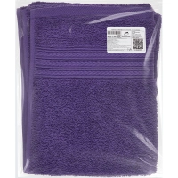 Набор полотенец махровых Luscan/бордюр 400г/м2, 50х90 фиолет, 10шт/уп