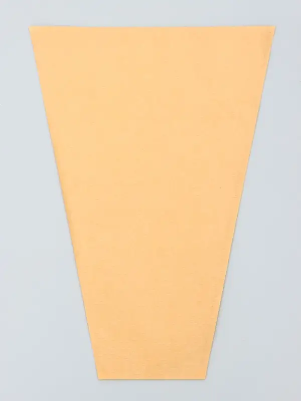 Конус для цветов, крафт с пленкой, 28×9×44cm, крафтовый
