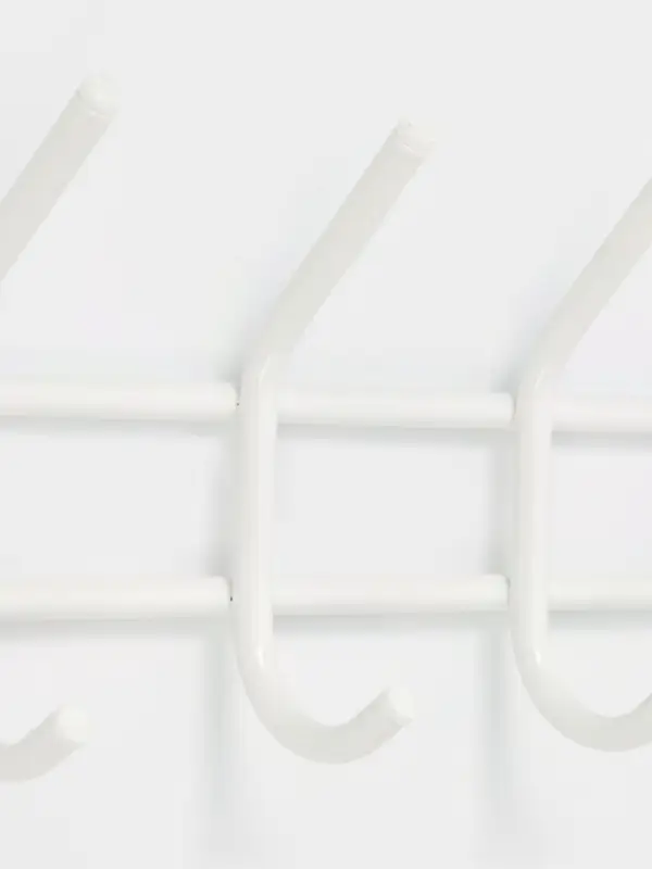 Вешалка настенная "Уют 7" 7 крючков, цвет белый