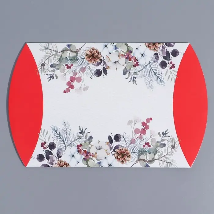 Коробка новогодняя складная фигурная «Акварель», 19 х 14 х 4 см, Новый год Коробка новогодняя складная фигурная «Акварель», 19 х 14 х 4 см, Новый год