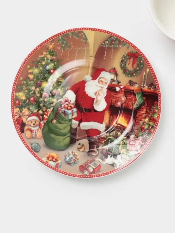 Чайная пара новогодняя «Ночь чудес», 2 предмета: чашка 250 мл, блюдце d=15 см, керамика, подарочная упаковка, разноцветная Чайная пара новогодняя «Ночь чудес», 2 предмета: чашка 250 мл, блюдце d=15 см, керамика, подарочная упаковка, разноцветная