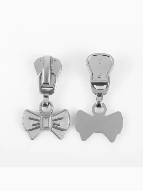 Бегунок для молнии &laquo;Трактор&raquo;, №5, &laquo;Бант&raquo;, 10 шт., цвет никель