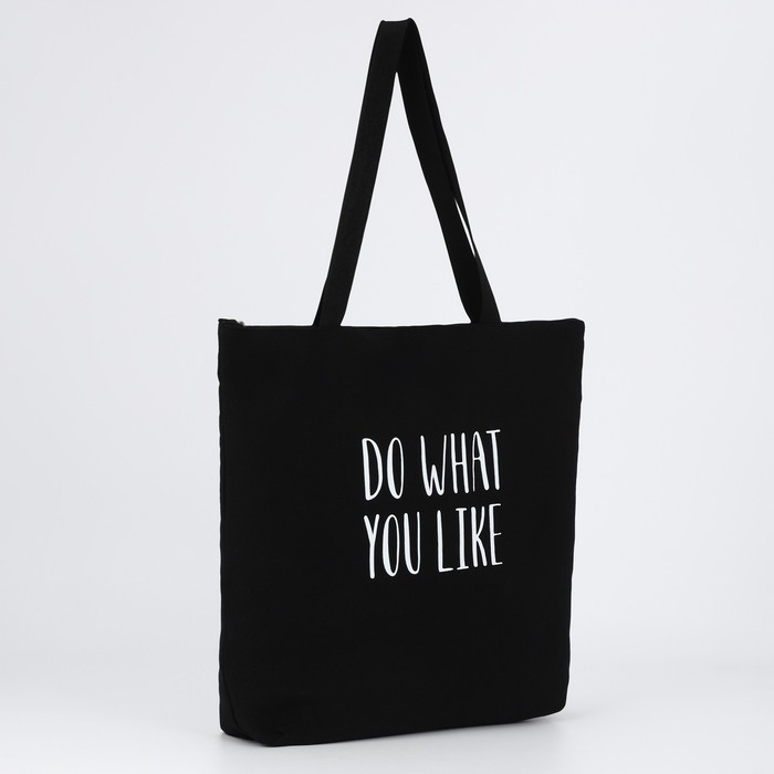 Шопер Do what you like, на молнии, 37х32х10см Шопер Do what you like, на молнии, 37х32х10см