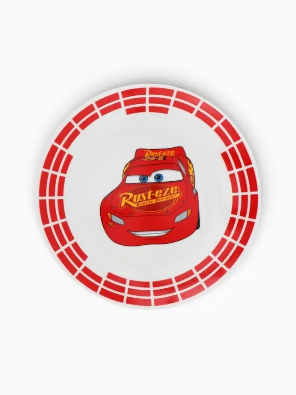 Набор посуды керамической детской, 3 предмета: кружка 200 мл, тарелка 19 см, салатник 250 мл, Тачки