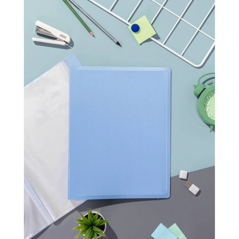 Папка файловая 60 файлов Attache Selection Breeze, А4,700мкм, рашпиль