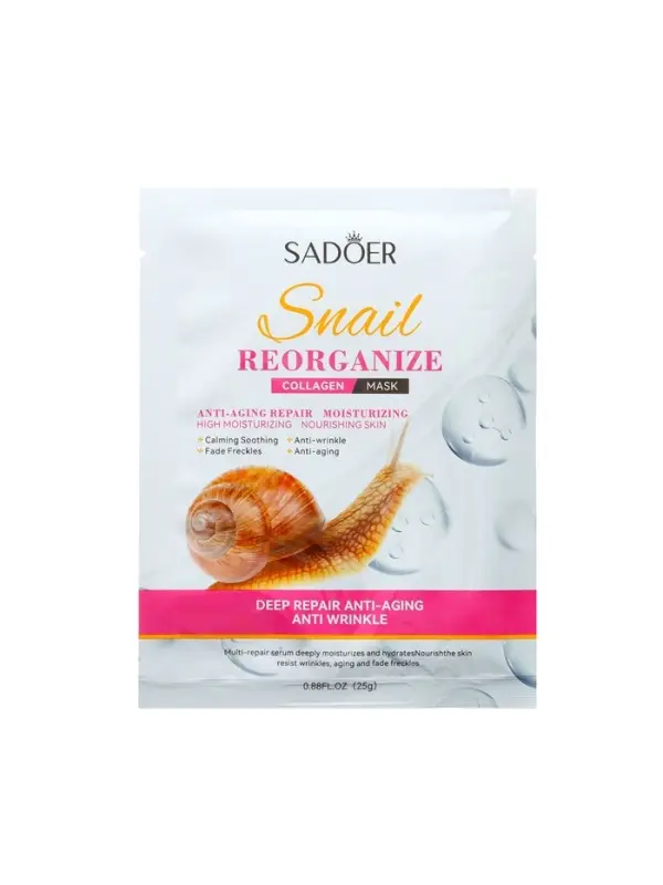 Тканевая маска для лица с экстрактом муцина улитки, увлажняющая Тканевая маска для лица с экстрактом муцина улитки, увлажняющая