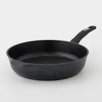 Сковорода Мечта &laquo;Гранит Star&raquo;, d=30 см, h=6.5 см, пластиковая ручка, антипригарное покрытие, литой алюминий, серая