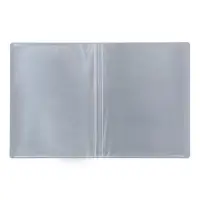 Папка с 30 вкладышами А4, 500 мкм, Calligrata, текстура &laquo;песок&raquo;, серая