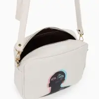 Сумка женская кросс-боди TEXTURA на молнии, 22&times;8&times;17 см, белая