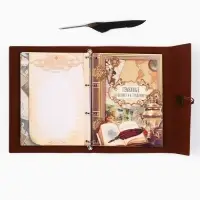 Родословная книга &laquo;Наш род&raquo;, с пером, 56 листов, коричневый, 35&times;25 см