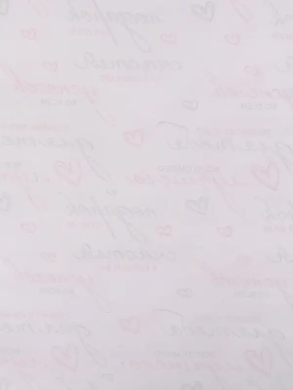 Бумага упаковочная крафт белый &laquo;Пожелания&raquo;, черный/розовый, 0.7&times;10&plusmn;5% м, 60 г