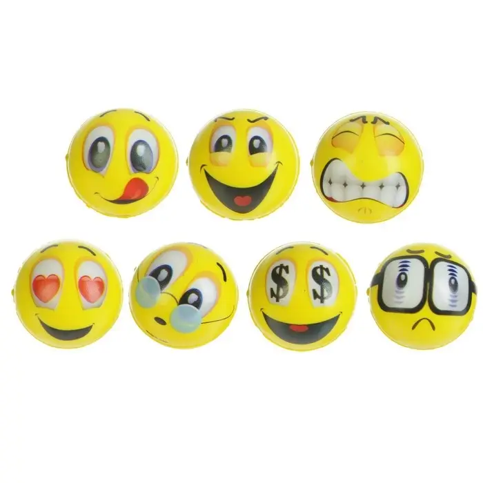 Мяч &laquo;Смайлы&raquo;, мягкий, 4,5 см, виды МИКС
