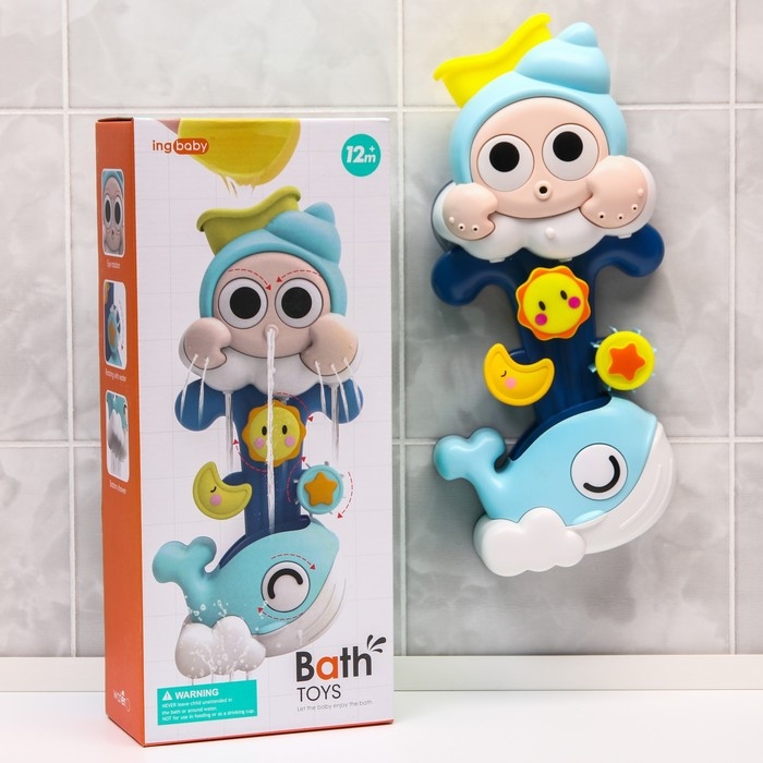 Набор игрушек для ванны «Улиточка - мельница», на присоске Набор игрушек для ванны «Улиточка - мельница», на присоске