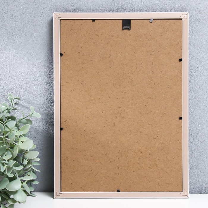 Фоторамка пластик формат А4 Фоторамка пластик формат А4 "Эко-стиль с золотой рамкой" 32,3х23,8 см