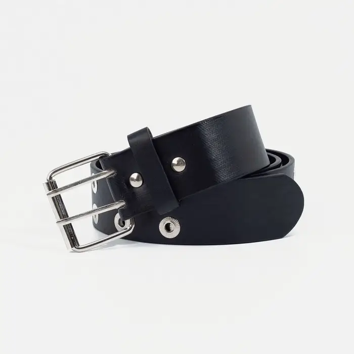 Ремень женский, ширина 3,6 см, пряжка металл, цвет чёрный