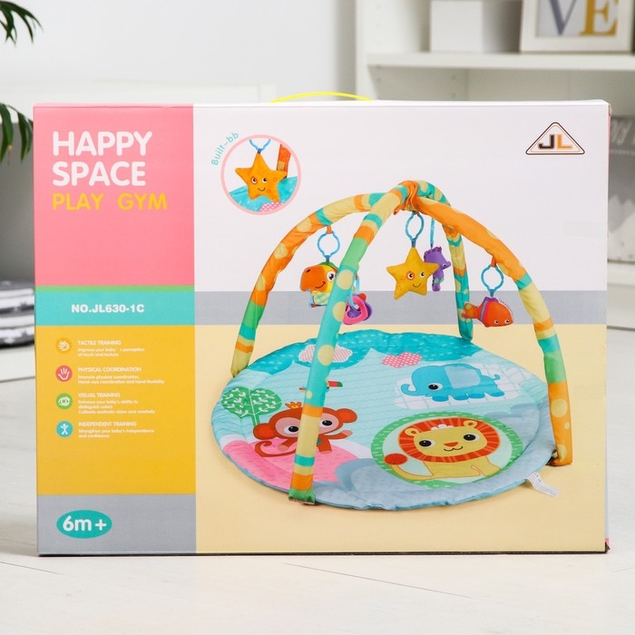 Развивающий коврик с дугами «Друзья Африки», 84х84 см. Развивающий коврик с дугами «Друзья Африки», 84х84 см.