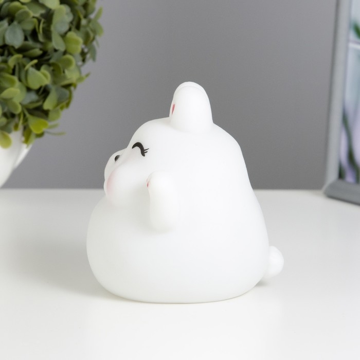 Ночник Ночник "Зайчик" LED от батареек 3хLR44 белый 11,5х11х11,5 см