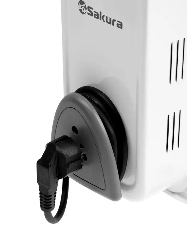 Обогреватель масляный Sakura SA-0329WG, 2000 Вт, до 20 м&sup2;, 9 секций, механический, 3 режима