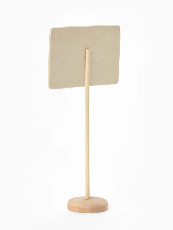 Ценник меловой на ножке &laquo;Прямоугольник&raquo;, 17&times;8 см, чёрный