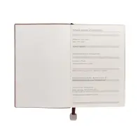 Ежедневник недатированный формат А5, 80л, линия, с ручкой, подар коробка, Коричневый