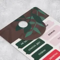 Наклейки бумажные на подложке &laquo;Заметки&raquo;, для ежедневника 6 &times; 21 см