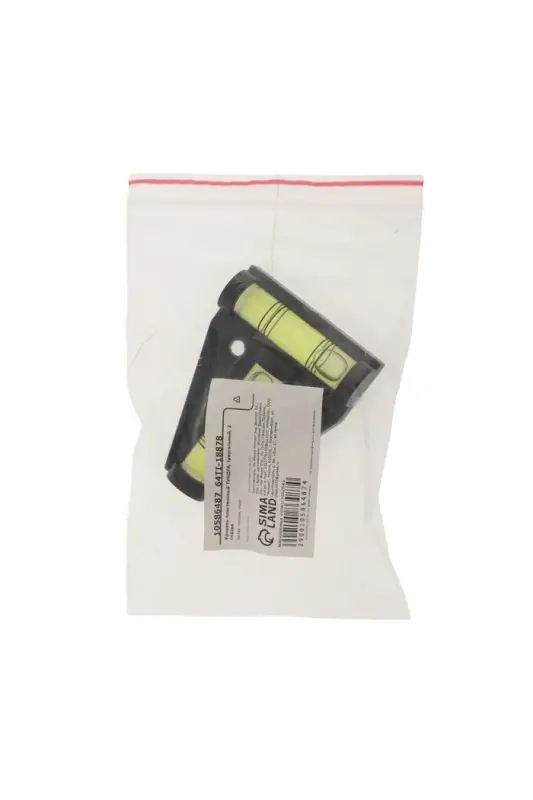 Уровень пластиковый ТУНДРА, мини, треугольный, 2 глазка