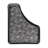 Лоток для бумаг вертикальный, металлическая сетка, 2 отделения, чёрный