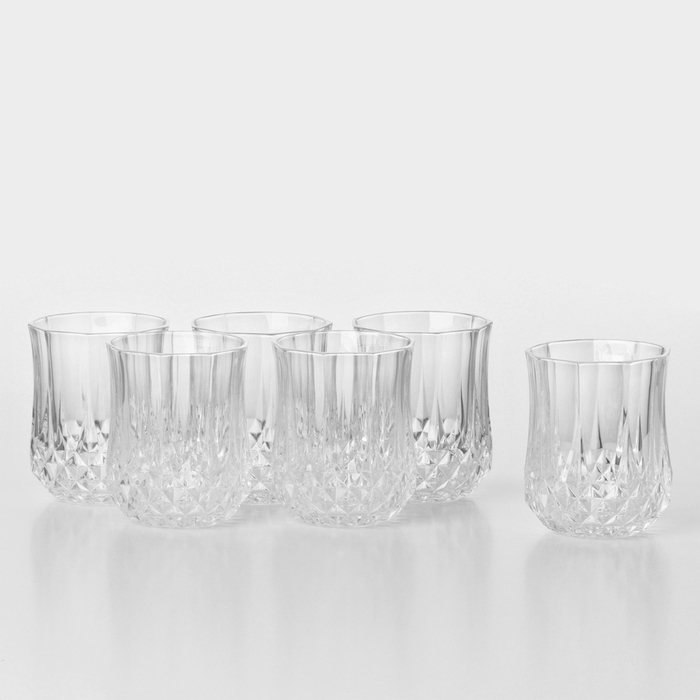 Набор стаканов Longchamp, 230 мл, хрустальное стекло, 6 шт Набор стаканов Longchamp, 230 мл, хрустальное стекло, 6 шт
