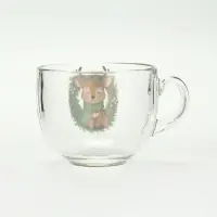 Кружка стеклянная новогодняя &laquo;Оленёнок&raquo;, 500 мл