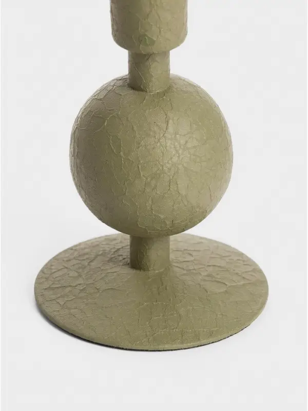Подсвечник на 1 свечу &laquo;Кипарис&raquo;, с 1 сферой, 7.5&times;7.5&times;11.5 см