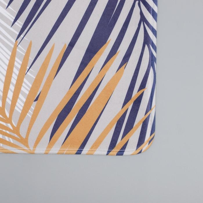 Набор ковриков для ванной и туалета Доляна «Тропический», 2 шт: 50×80, 40×50 см Набор ковриков для ванной и туалета Доляна «Тропический», 2 шт: 50×80, 40×50 см