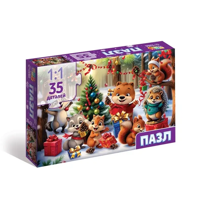 Пазл Пазл "Скоро Новый год", 35 деталей