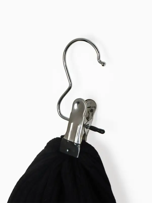 Крючок - вешалка с прищепкой, 10 шт. 5&times;2&times;11.5 см, цвет хром