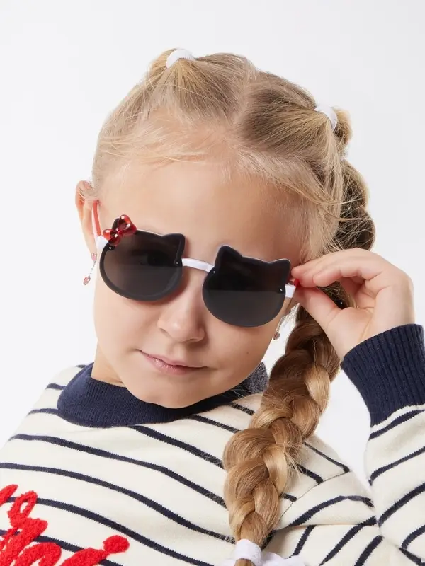 Очки солнцезащитные детские &laquo;OneSun. Кошка&raquo;, uv 400, линза 5&times;5 см, микс