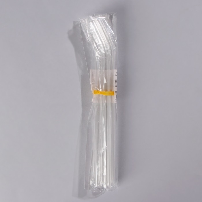 Набор стеклянных трубочек для коктейля, 20 см, 6 шт, цвет прозрачный Набор стеклянных трубочек для коктейля, 20 см, 6 шт, цвет прозрачный