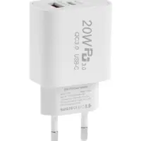 Сетевое зарядное устройство, 3А, 20W, быстрая зарядка, белая