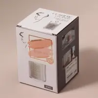 Органайзер для ватных дисков, с крышкой, d=6.7&times;11 см, белый