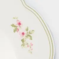 Тарелка глубокая WY Spring flowers, 220 мл, d=21.5 см, фарфор, белая