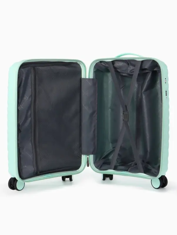 Чемодан на колёсах, 20", кодовый замок, 36&times;20&times;54 см, зелёный