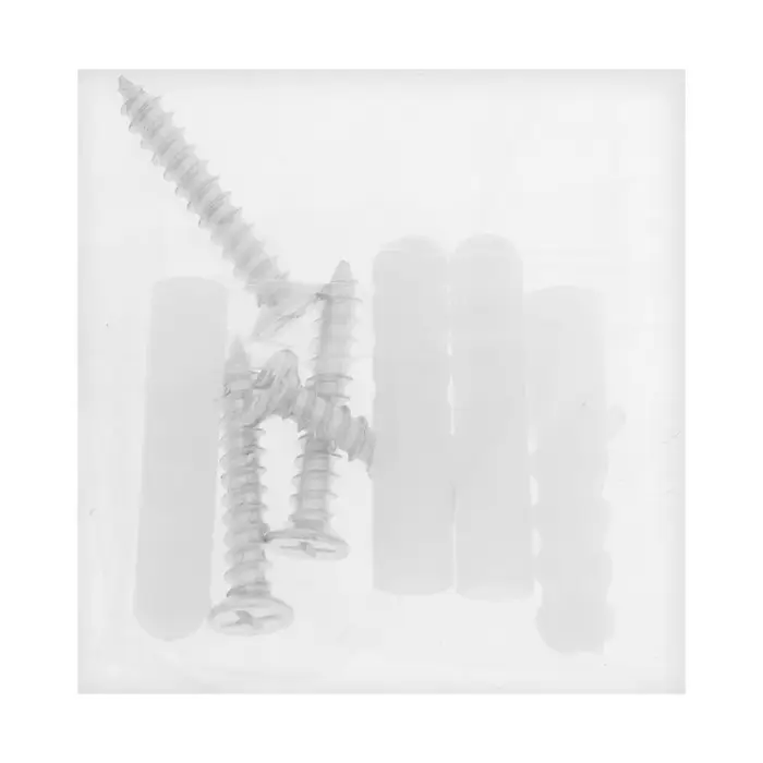 Зеркалодержатель ТУНДРА, d=20 мм, без сверления, цвет матовый никель, пластик, 4 шт.