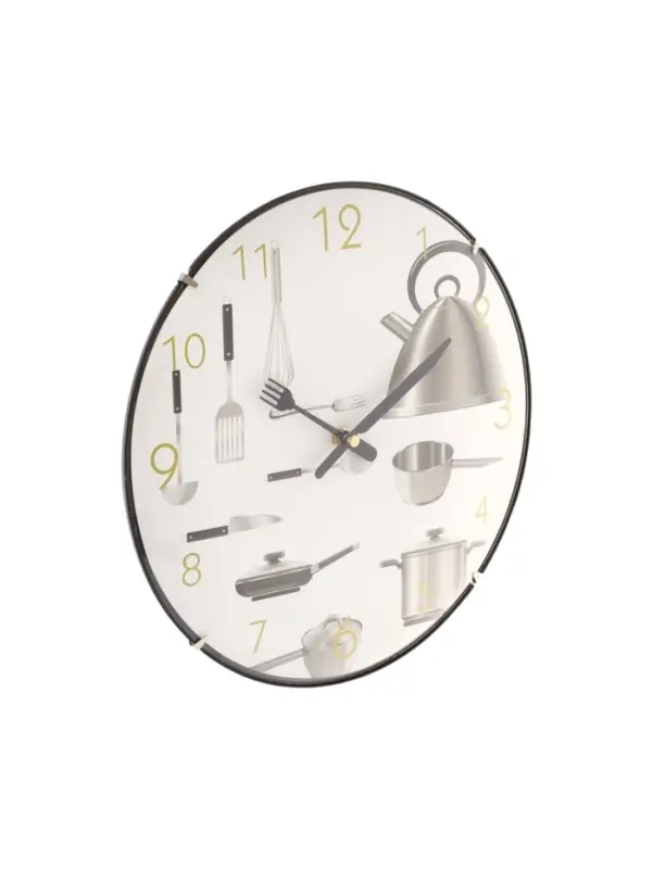 Часы настенные классические &laquo;Пора готовить&raquo;, для кухни, бесшумные, плавный ход, d=30 см