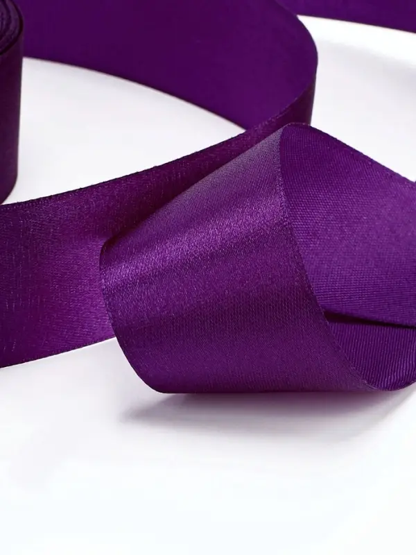 Лента атласная, 40 мм, 23&plusmn;1 м, фиолетовая
