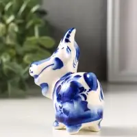 Фигурка фарфор &laquo;Маруся козочка&raquo;, 8.5 см, гжель, МИКС