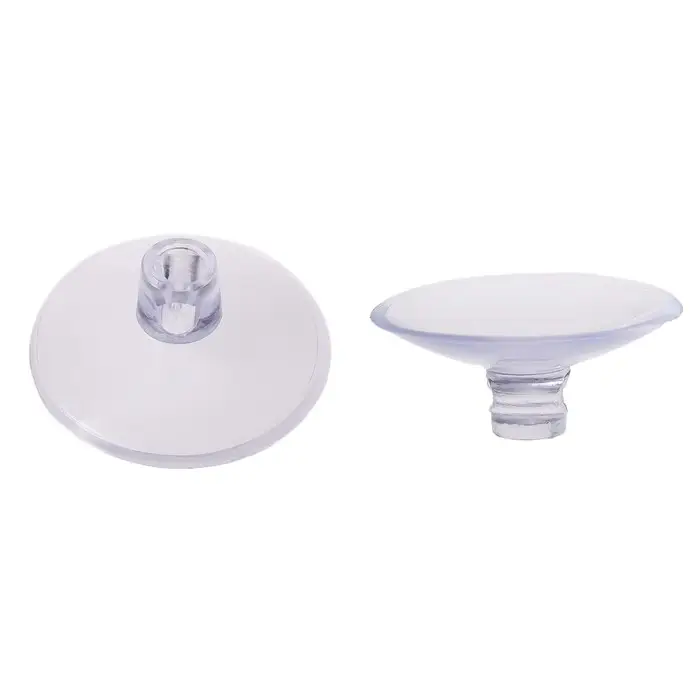 Присоска универсальная силиконовая d=30 мм, сквозное отверстие, 20 шт. в наборе, прозрачная